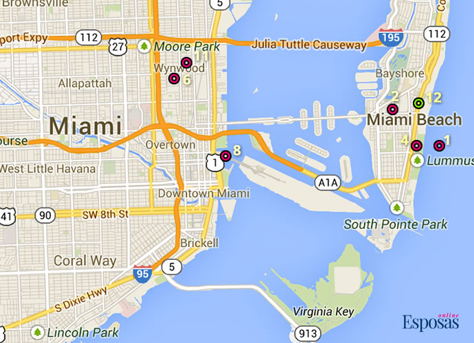 Mapa Miami