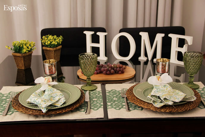 mesa posta romantica mesa posta branco verde mesa decorada jantar romantico 