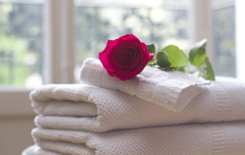 lavar toalhas de banho